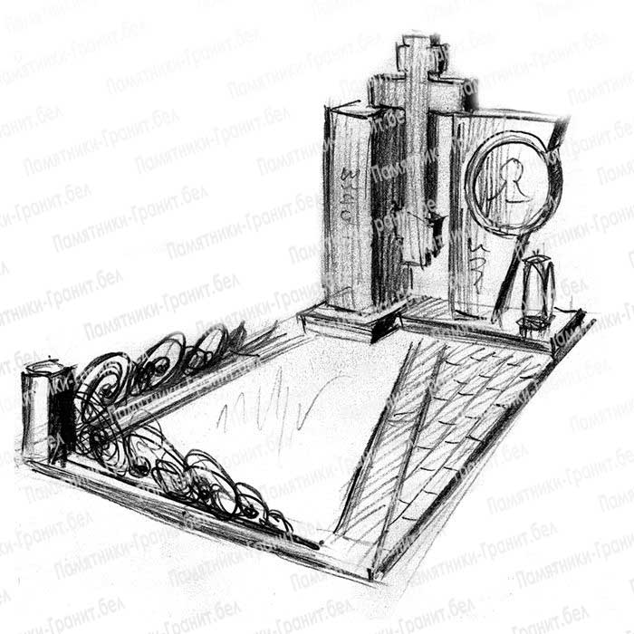 Установкая памятников Островец