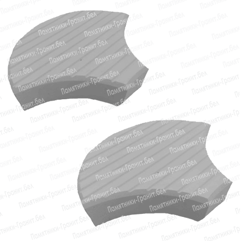 Укладка плитки на могилу Островец фотография