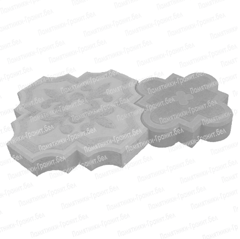 Укладка плитки на могилу Островец фотография